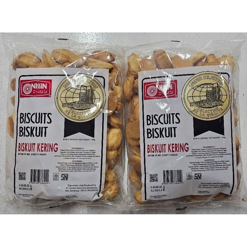 

Nissin Biskuit Kering 300g - 1 bks