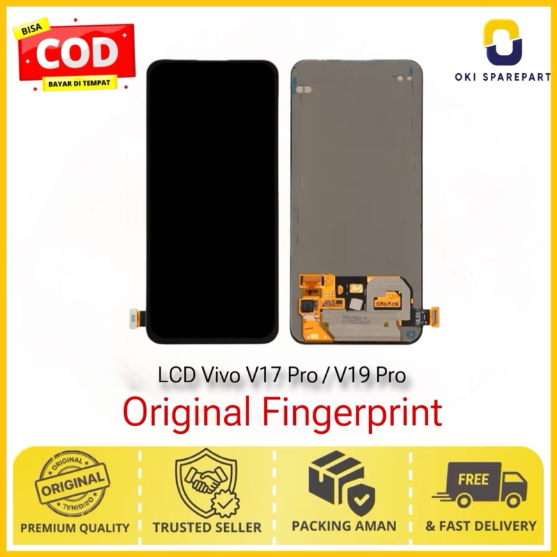 LCD VIVO V17 Pro / V19 Original Fingerprint Fullset Touchscreen