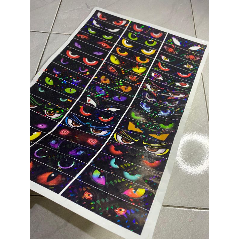 

STICKER STROBO 15 PCS DAN 45 PCS HOLOGRAM