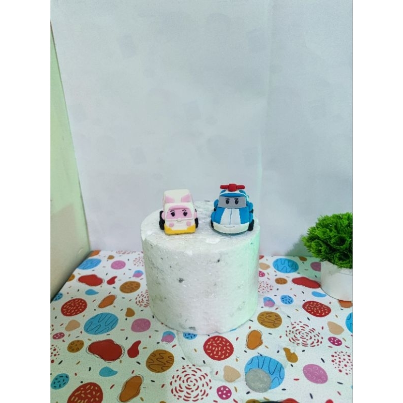 

robocar poli topper kue ulang tahun by fondant