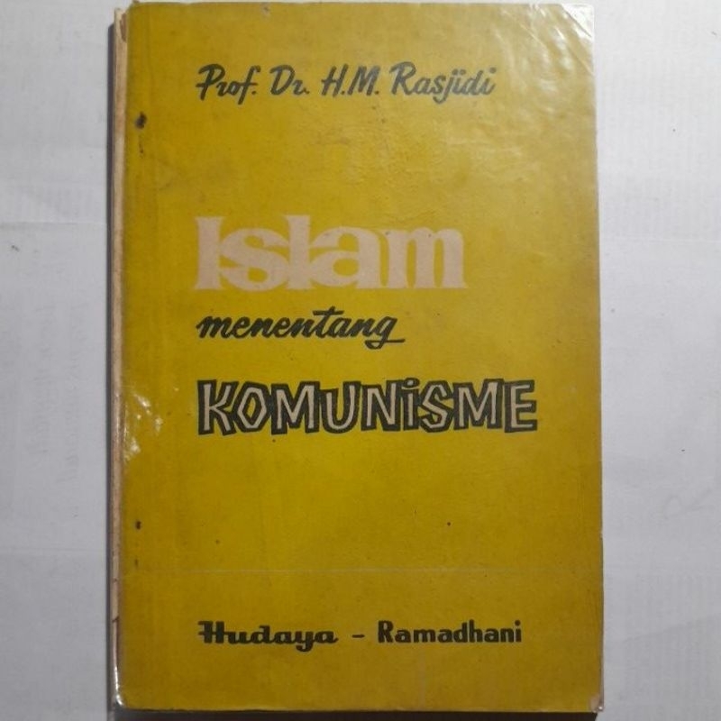 Buku Islam Menentang Komunismee Prof Dr H.M Rasjidi