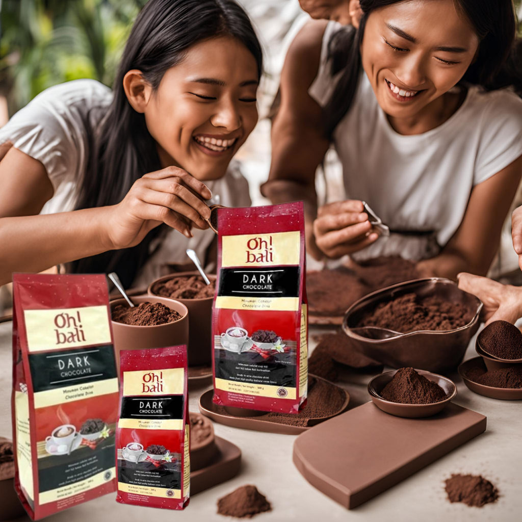 

Bubuk Coklat Oh Bali 100% Alami - Minuman & Baking, Kakao Premium 500g ORI