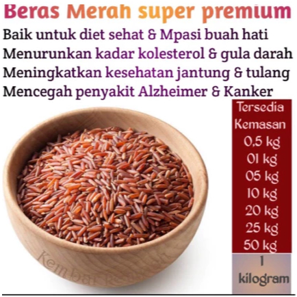 

BERAS MERAH WANGI BERKUALITAS 25Kg