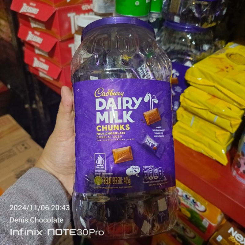 

Cadbury Dairy Milk Coklat Neaps 405gr jar