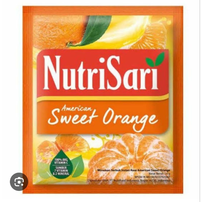 

Nutrisari sweet orange sachet isi 10