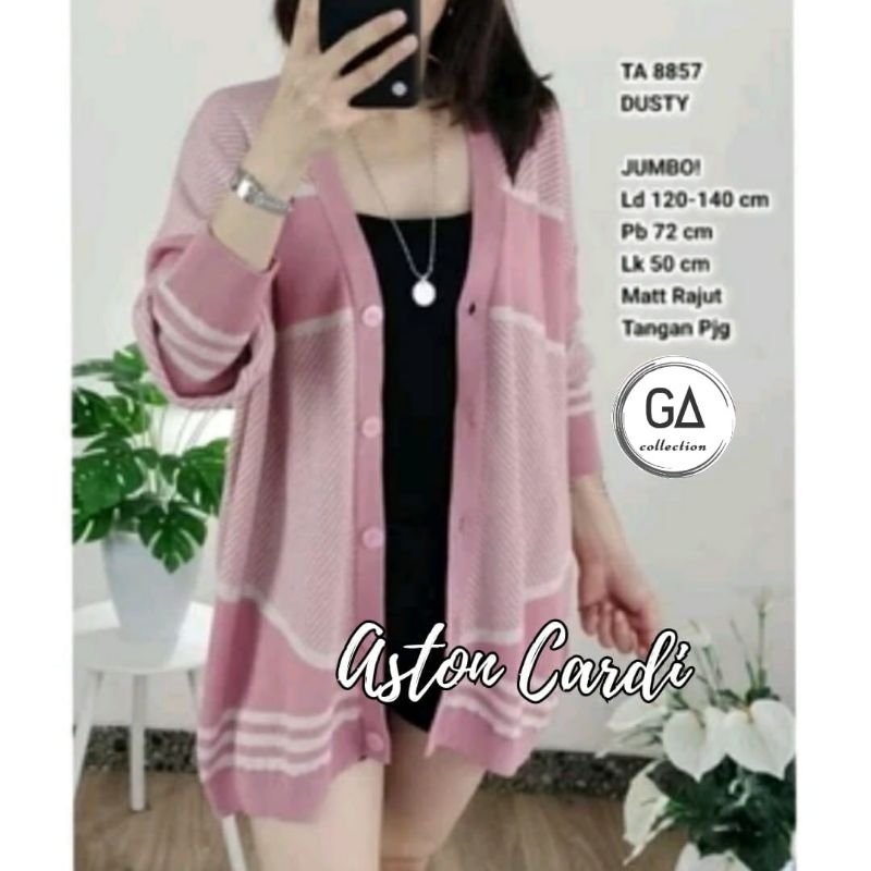 CARDIGAN RAJUT WANITA/ASTON/CARDIGAN WANITA RAJUT IMPORT JUMBO LD 140 CM FIT XXXXL