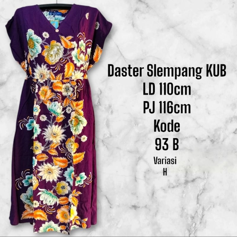 Daster Kencana Ungu Slempang Kimono Label Biru Tali Samping (Dst Slempang KUB)