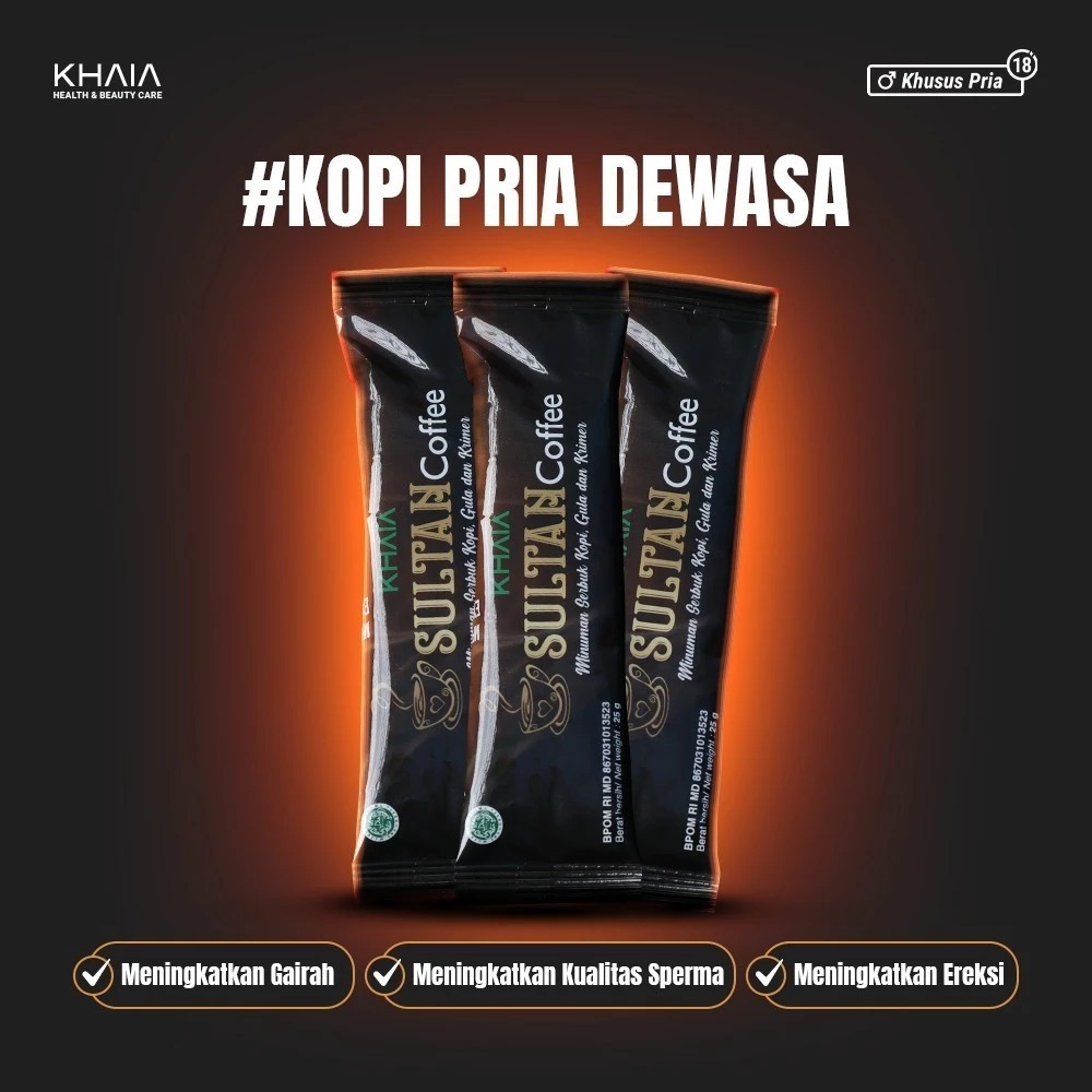

5 SACHET SULTAN COFFEE Kopi Pria Perkasa Stamina Tahan Lama | Kopi Stamina Herbal Lelaki