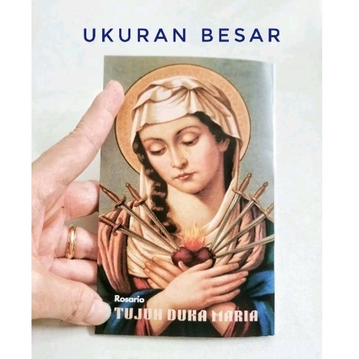 Lembar Doa Rosario 7 Duka Maria (UKURAN BESAR) / Doa Tujuh Duka Maria (UKURAN BESAR)