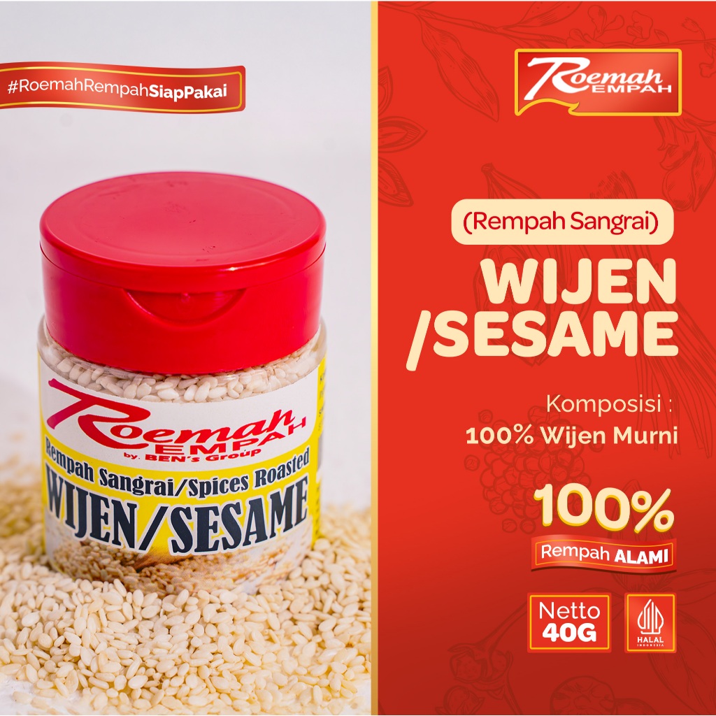 

Wijen/Sesame Roemah Rempah (Rempah Sangrai) Rempah Alami Yang Langsung Pakai.