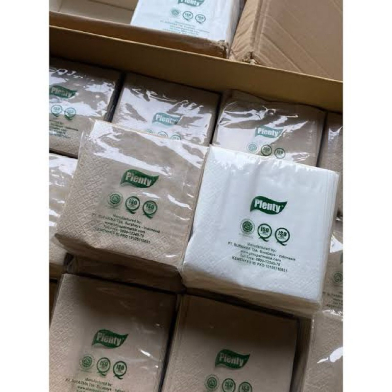 [DearSisters69] Plenty cocktail napkin Tissue brown/white