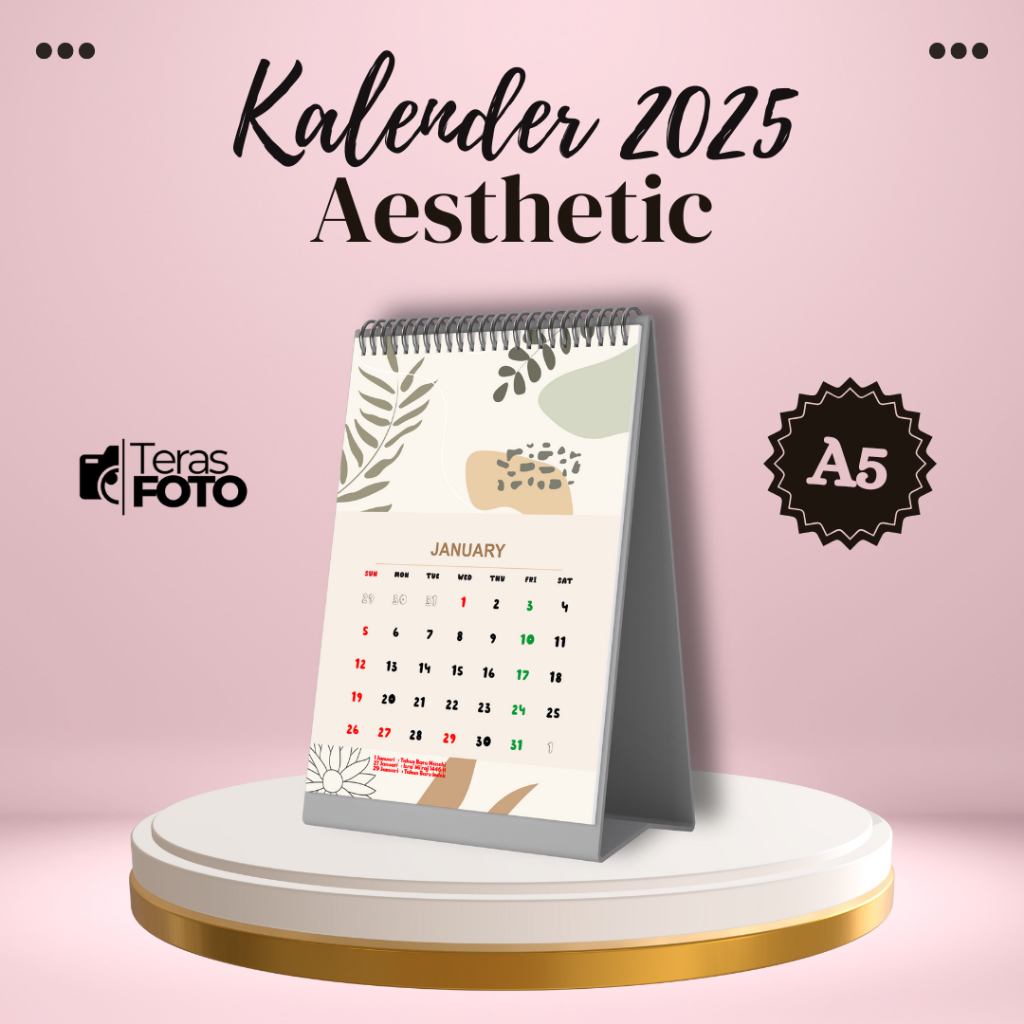 

KALENDER 2025 MOTIF AESTHETIC 04 / KALENDER ESTETIK/ KALENDER MEJA / KALENDER DINDING / KALENDER 2025 / Calendar 2025