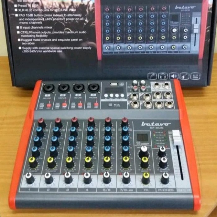 MIXER BETAVO 8CH BT808 / BT 808