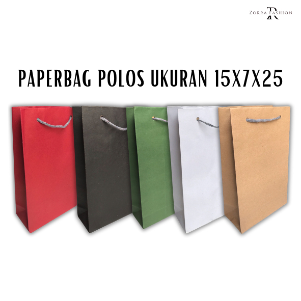 

PAPER BAG POLOS UKURAN 15x7x25 MURAH UNTUK WAFER TANGO & TEH PUCUK / TAS KADO / TAS KERTAS / GOODIE BAG