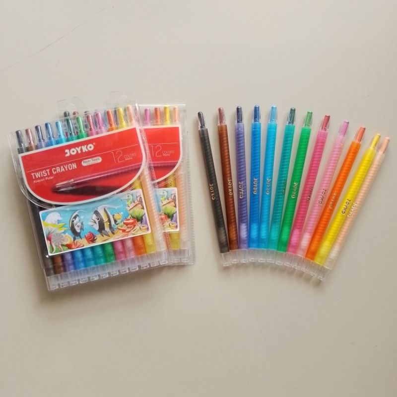

Crayon Putar Twist Crayon Joyko 12 Warna ( Set ) [ Original ] JunDW