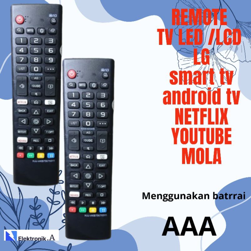 REMOTE TV LED LCD REMOT TV LG LED LCD SMART TV ANDROID TV