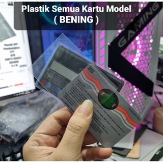 

MIKA Plastik pelindung ATM / SIM A B C/ KTP / Kartu Nama Cover pelindung Bening BAGUS Tebal Plastik KARTU KTP ATM SIM COVER PELINDUNG KARTU KREDIT ATM KTP SARUNG PLASTIK KARTU CARD COVER Plastik Kartu KTP / E toll / Kartu Atm dengan lidah penutup ORIGINAL