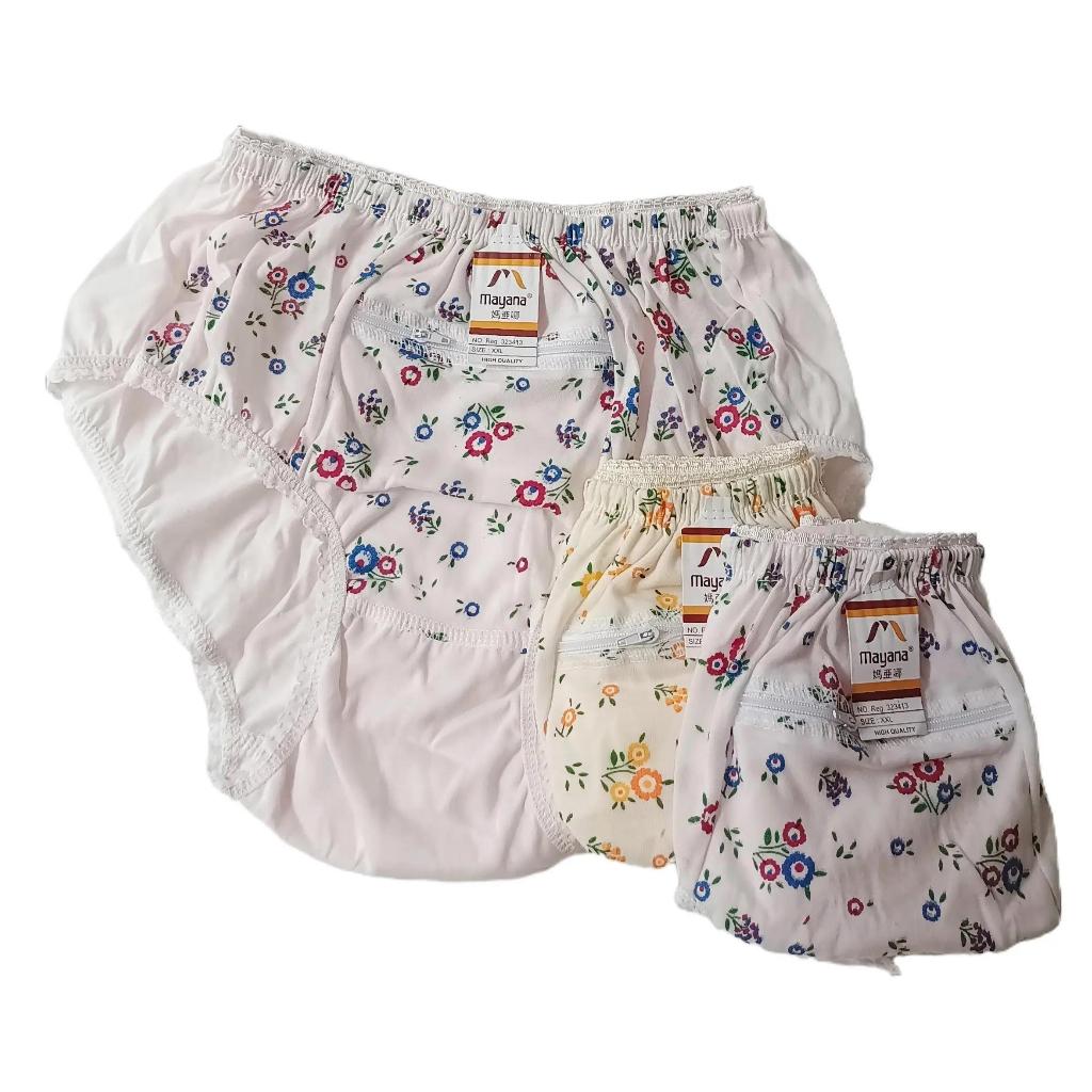Celana Dalam Wanita | celana dalam wanita saku resleting untuk travel, umroh, mudik 3pcs
