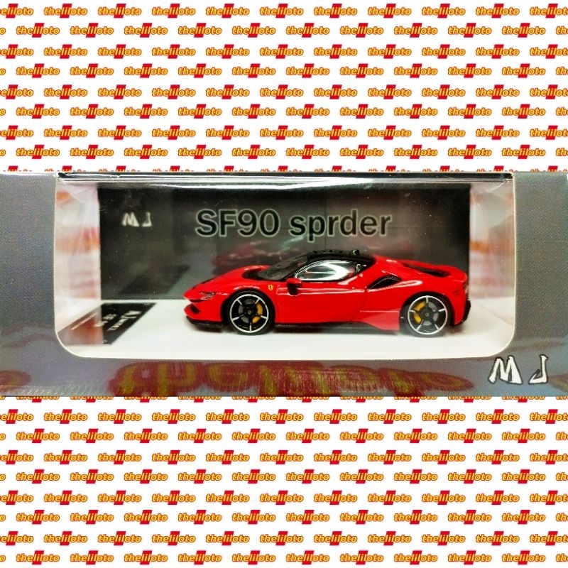 MJ MODEL FERRARI SF 90 RED MERAH SF90 SPRDR SPIDER LIMITED EDITION 341 / 500 FERARI