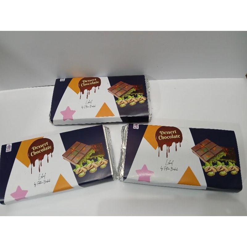 

CHOCHOLATE BAR CRISPY PISTACIO KUNAFE/COKLAT VIRAL DUBAI SIZE L BESAR