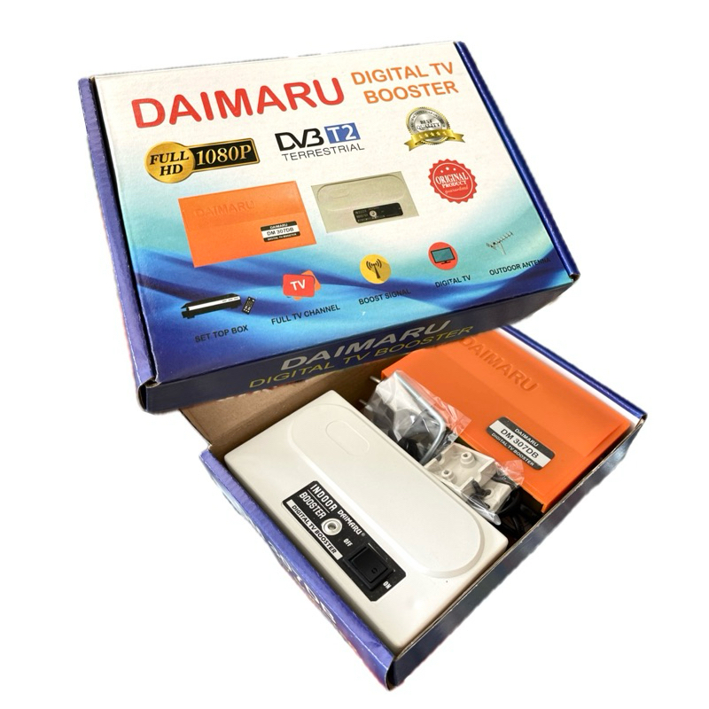 Booster Penguat Sinyal Antena TV Digital DAIMARU