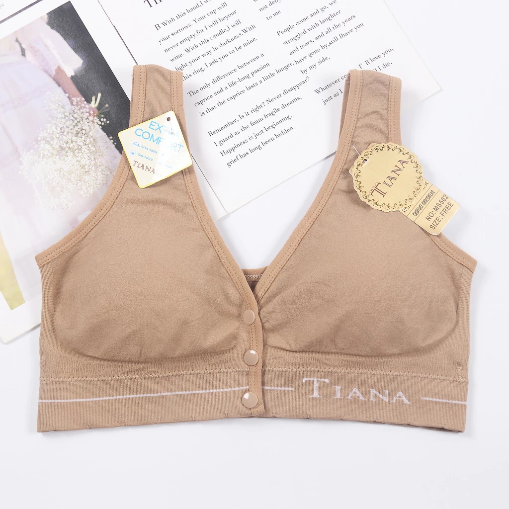 BH Sport TIANA MS 502 Gym Bra Olahraga Menyusui Tanpa Kawat Kancing Depan
