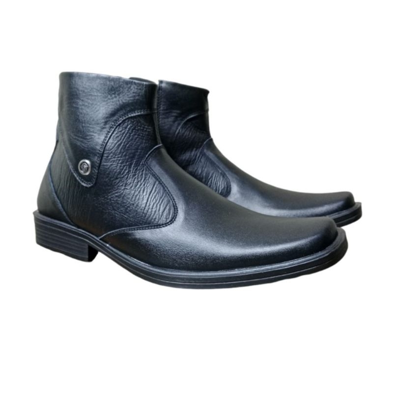 BANDUNG STORE ID - Sepatu Boots Pantofel Sepatu Kulit Boots Pantofel Resleting Terbaru