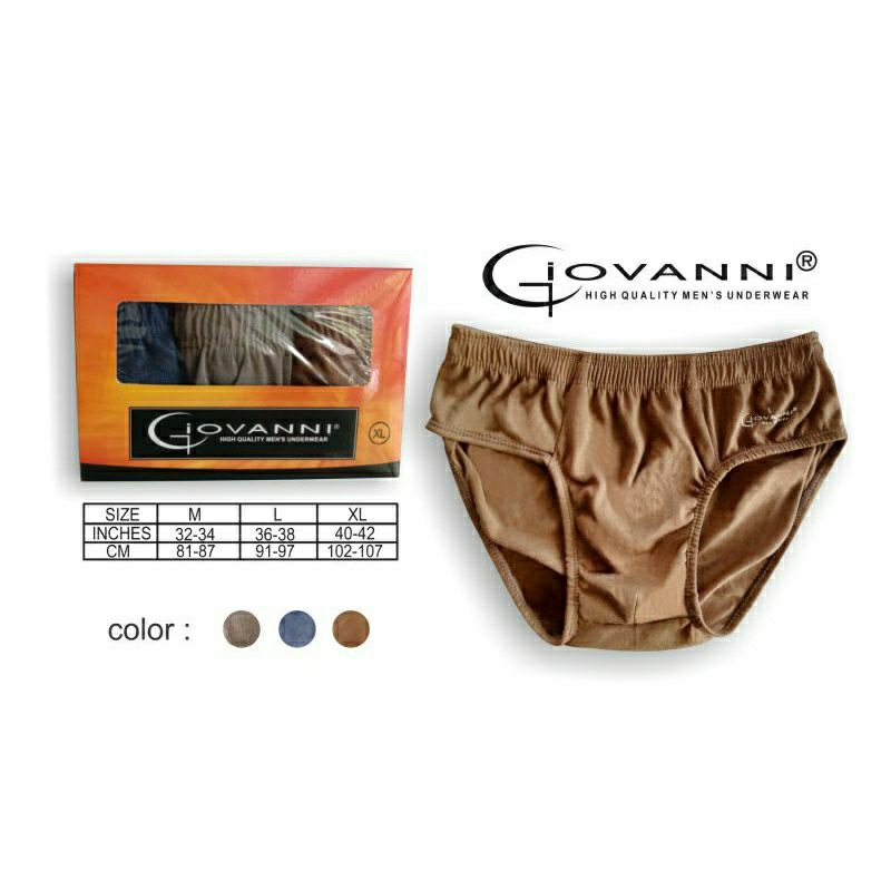 [ISI 3 PCS] GIOVANNI ORANGE / CELANA DALAM PRIA / CELANA DALAM PRIA MURAH