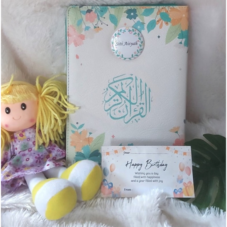 ALQURAN CALEB RESLETING (A5) CUSTOM NAMA DI PIN /QURAN DOMPET RESLETING+PIN TERJEMAH