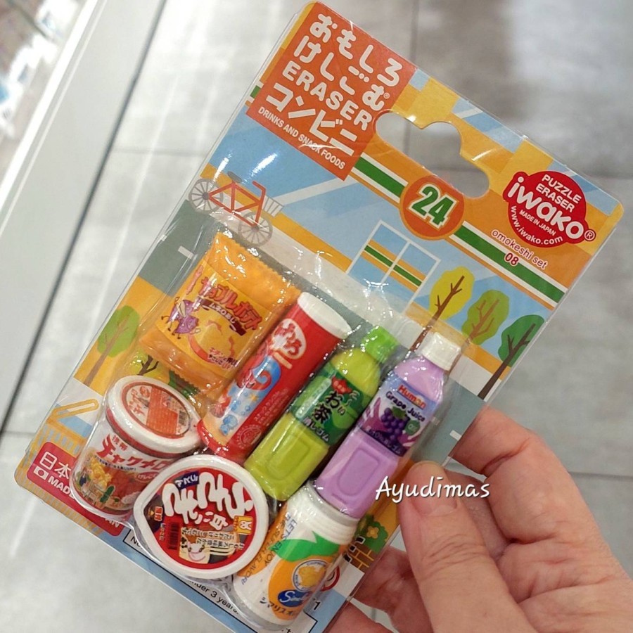 

Iwako Drinks & Snack foods Japan Puzzle Eraser - Penghapus / Setip Jepang