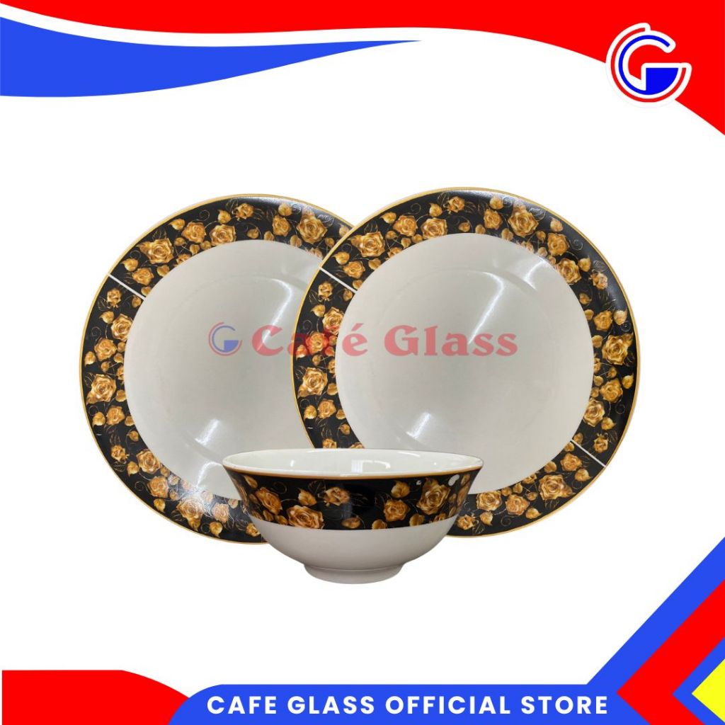 DINNER SET KERAMIK | PIRING SET ROSE GOLD TABLEWARE | PIRING SET | PIRING/MAGKOK SET FORMIA