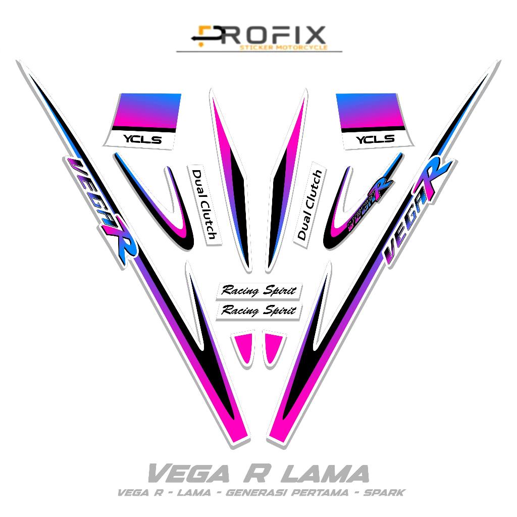 STRIPING VEGA R LAMA MOTIF 4 / VEGA R LAMA / STICKER VEGA R / STIKER DECAL / STRIPING / MOTORCYCLE