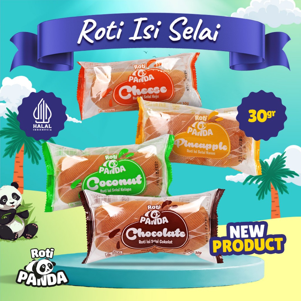 

(ROTI PANDA) Roti Isi Selai 1000 SERIBUAN