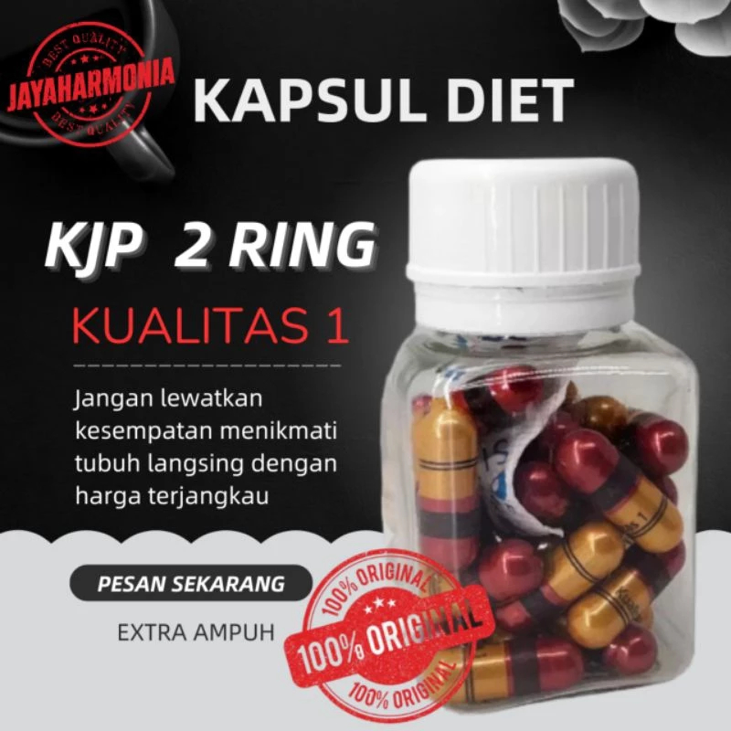 KJP Botol Ring 2 isi / Pelangsing Kjp Kualitas premium grosir kjp kapsul jamu