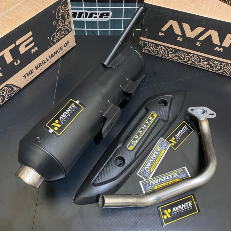 Knalpot Fullsystem Original AVANTE PREMIUM free Cover Tameng Mio Beat Vario Pcx 160 Aerox Nmax Scoop