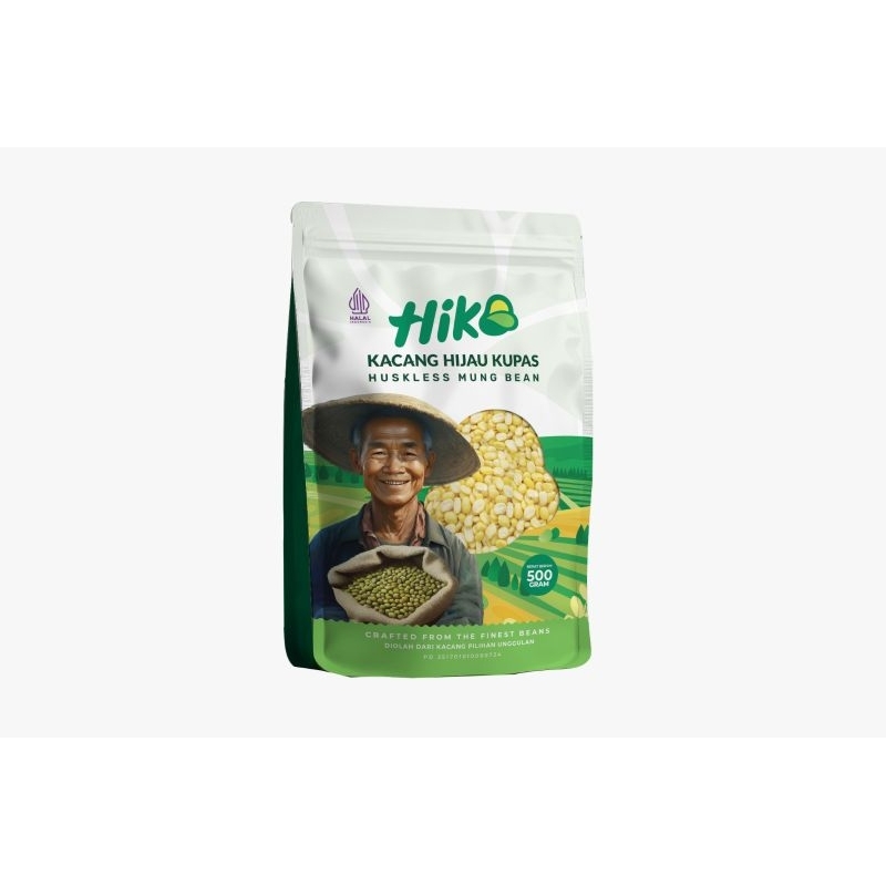 

Hiko Bean Kacang Hijau Kupas Hiko 500g/Kacang ijo kupas Hiko 500g