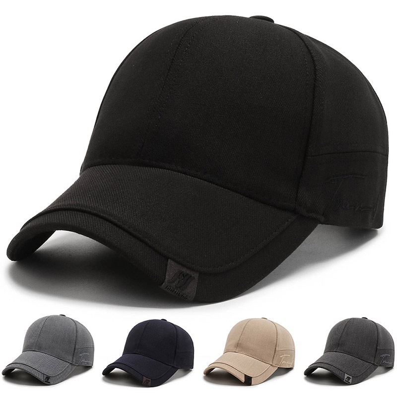 Topi Baseball Duke Pria Polos Keren Katun Polyester
