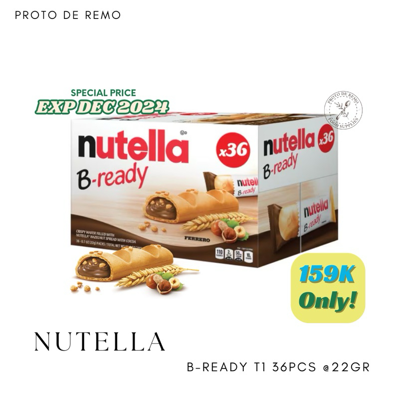 

Nutella B Ready Crispy Wafer Chocolate 1PC - 22GR (EXP AUG 2025)