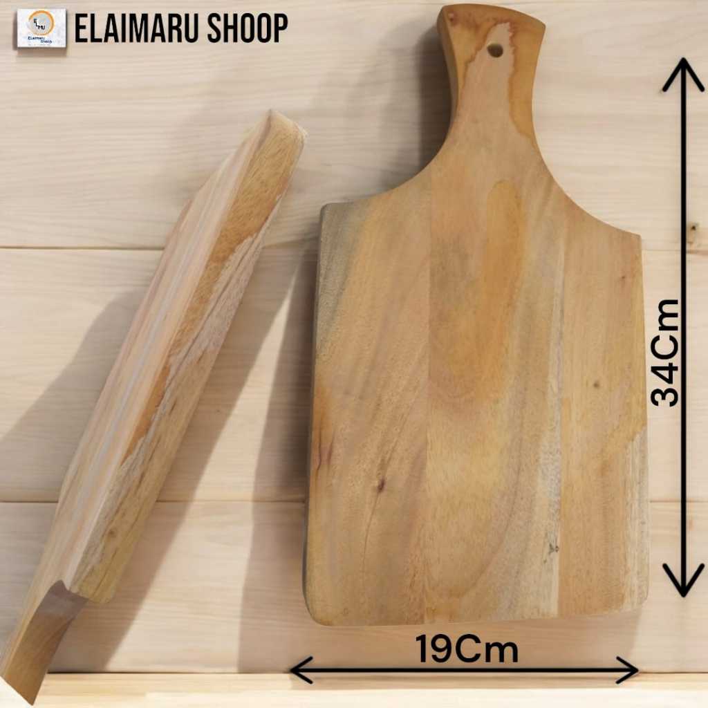 Talenan Kayu Pimpong Besar Bahan Tebal