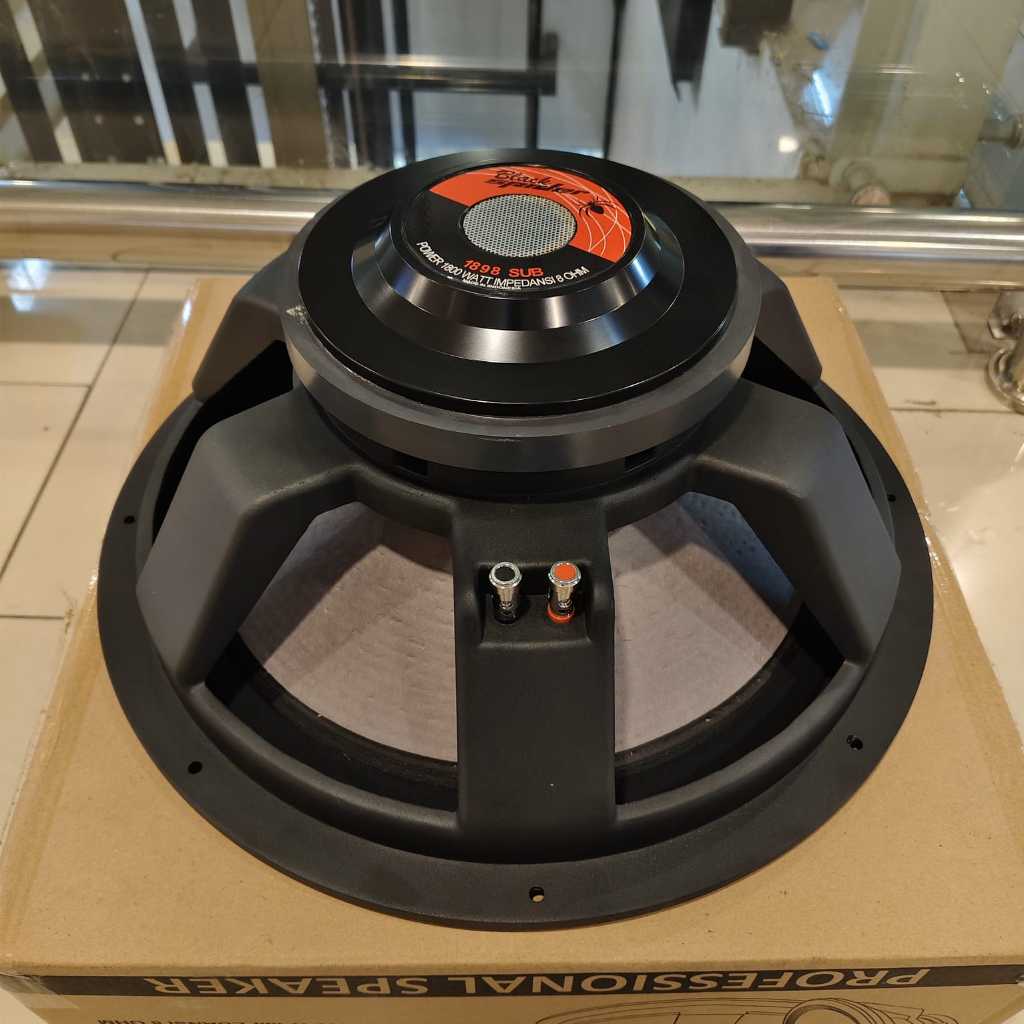 SPEAKER 18 INCH BLACKSPIDER 1898 1800 WATT VOICE COIL 4