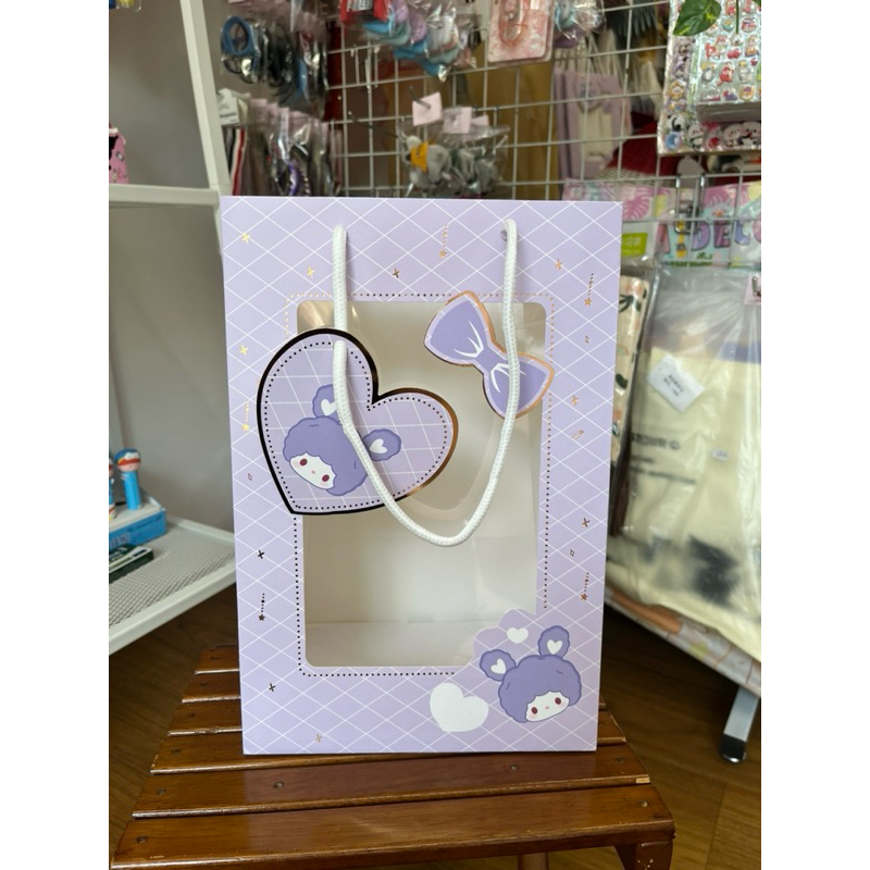 

Paper Bag Transparan Premium Ungu Kelinci Premium