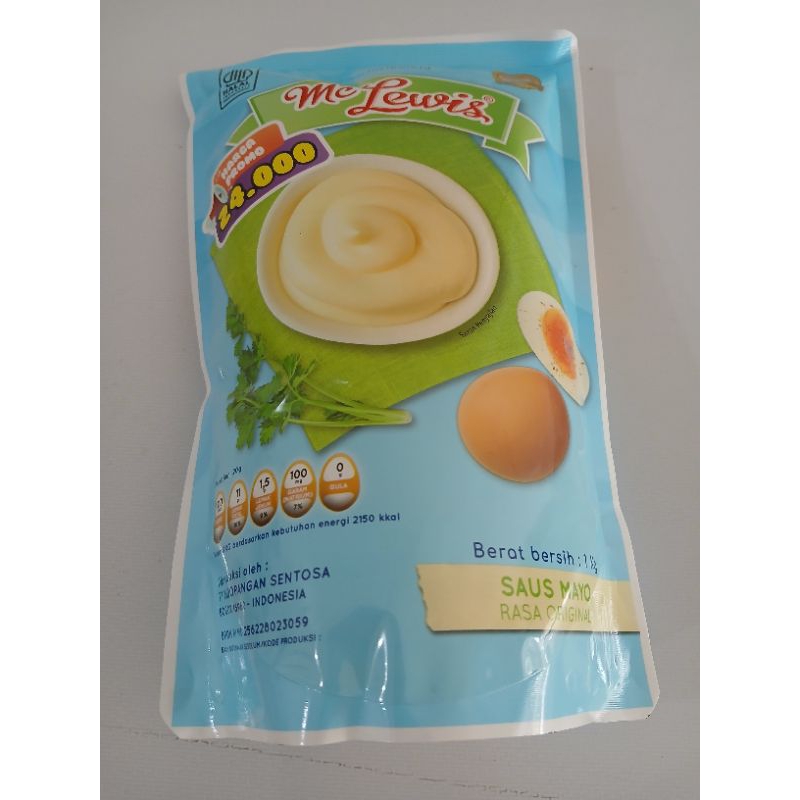 

Mc Lewis Saus mayo ori 1kg - mayonais rasa original 1000gr