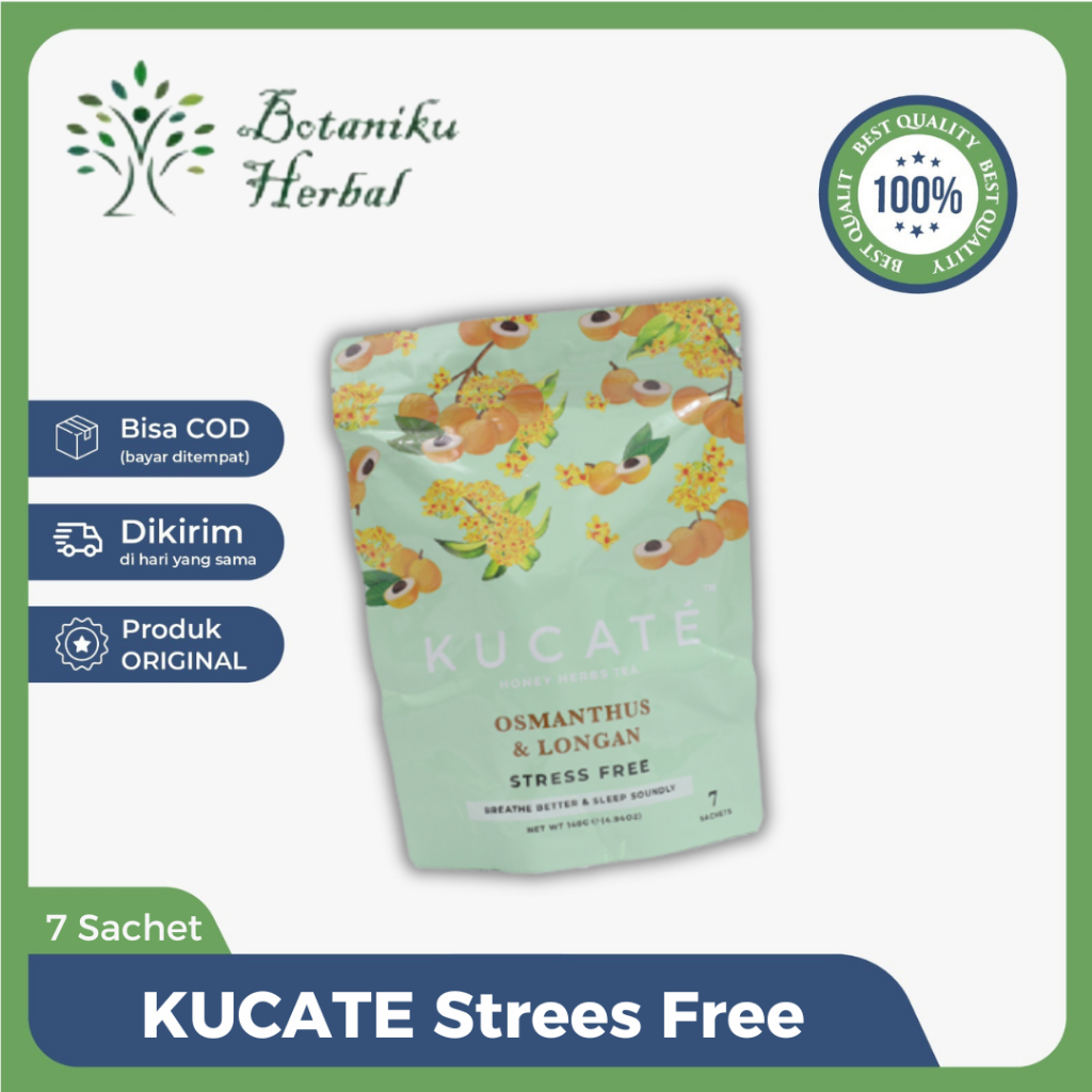 

Kucate - Kucate Stress Free Mengatasi Masalah Tidur Isi 7 Sachet