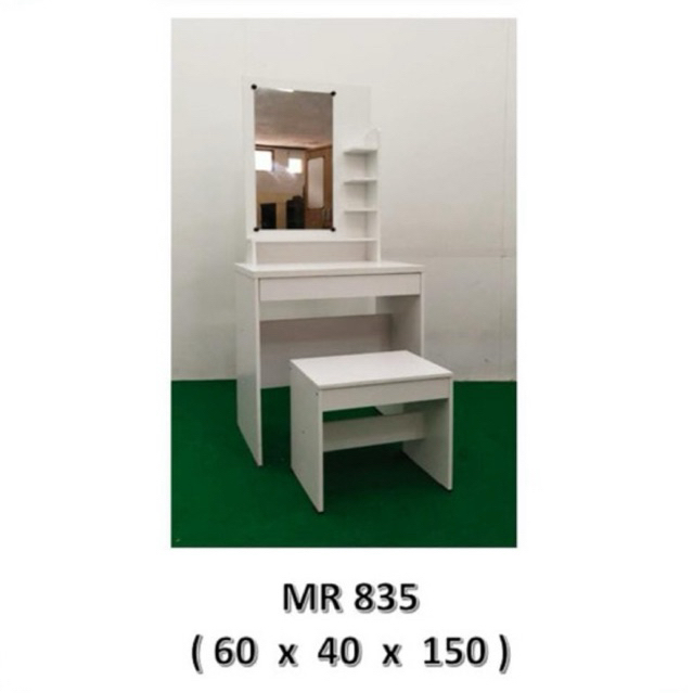 Meja Rias Ekonomis Minimalis / Meja Rias Minimalis / Tolet Putih / Meja Rias Full Set