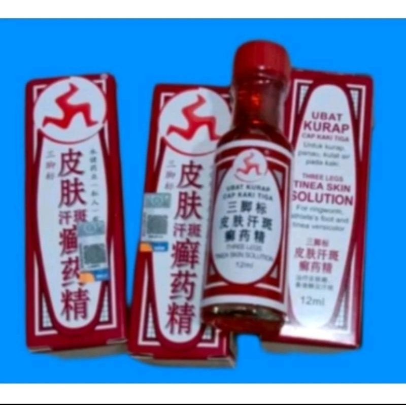 Obat kurap Cap Kaki Tiga Cair Merah