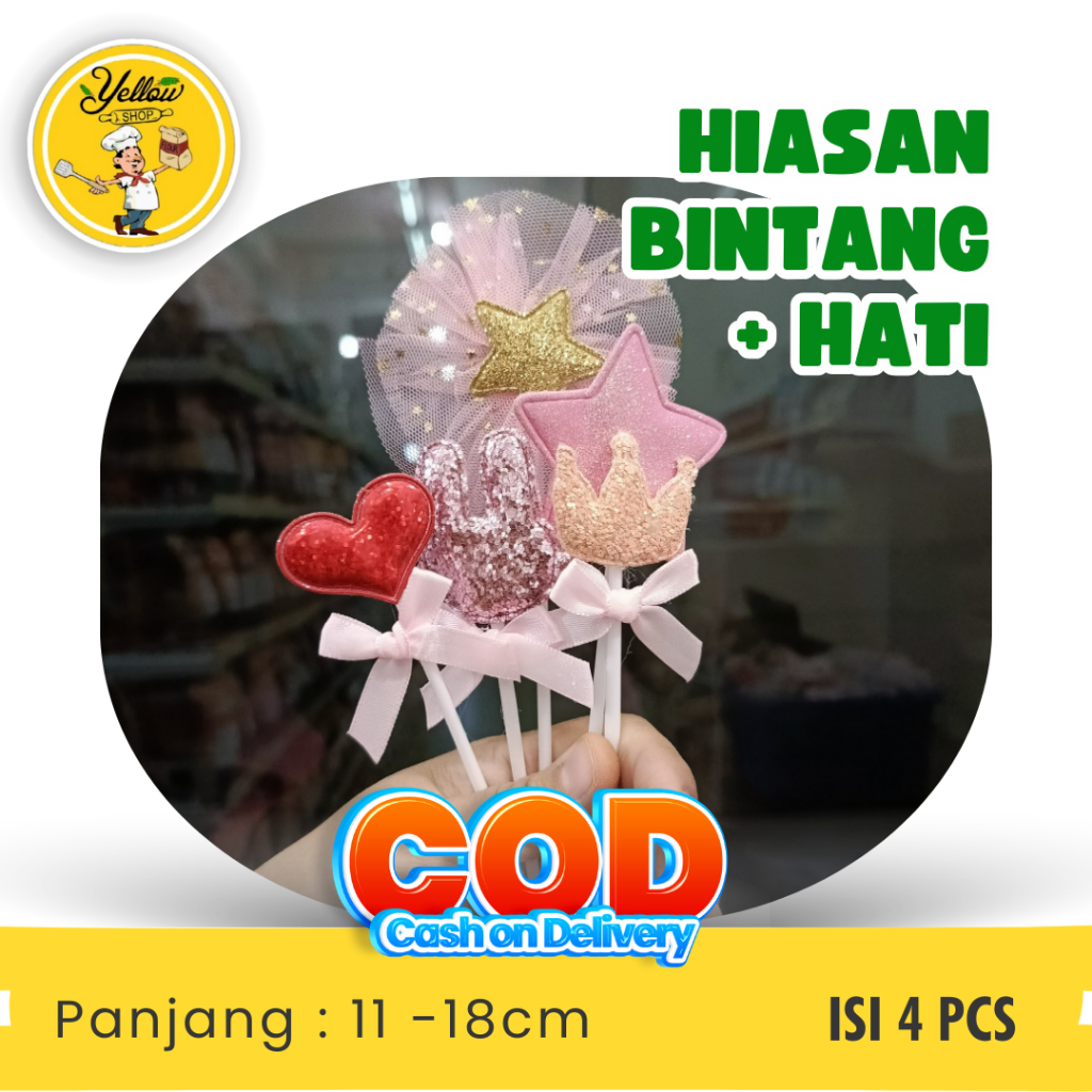 

TOPPER TP.HIASAN BINTANG+HATI TSC11 / HIASAN KUE