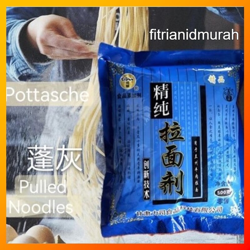 

Tepung Pottasche pulled Noodles 500 gr / Tepung Sidun Peng Hui