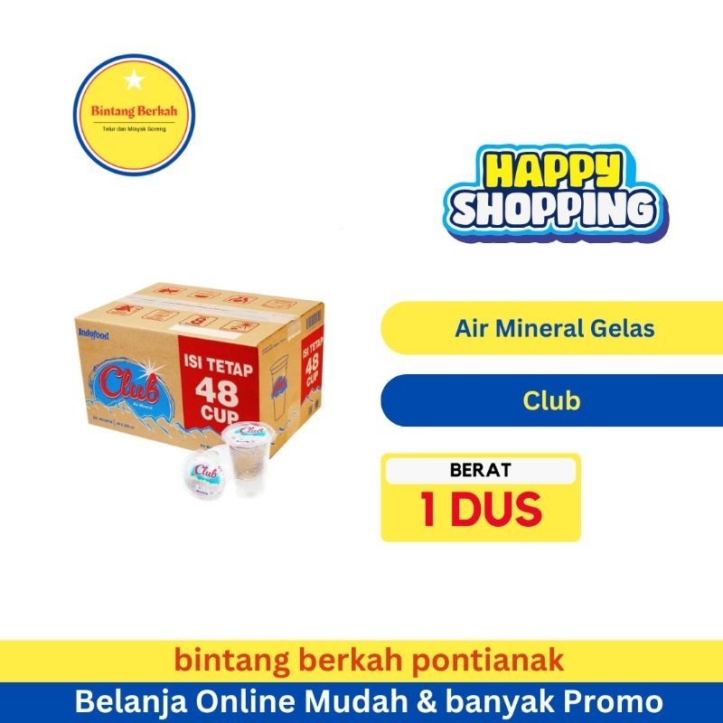 

Club Air Mineral Gelas Cup 1 Dus