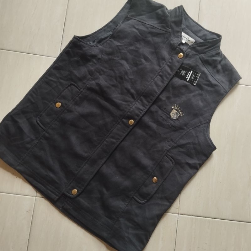 Vest Rompi ELLESSE Suede Size L Sport Casual Vintage Outdoor Original