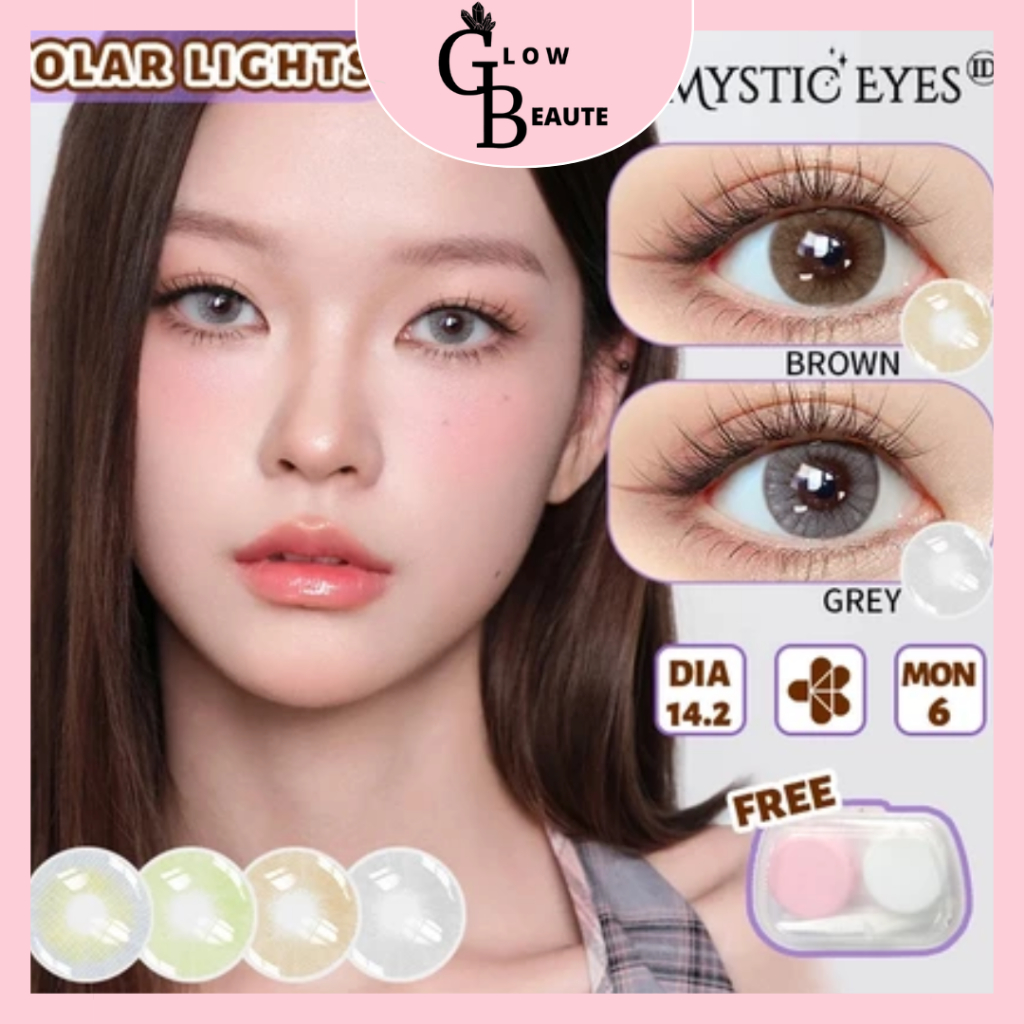 MYSTICEYES Softlens Minus (-3.00 s/d -6.00) | Soflen Minus lensa kontak berwarna FREE LENSCASE